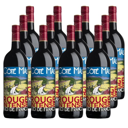Case of 12 Cote Mas Rouge Intense 75cl Red Wine